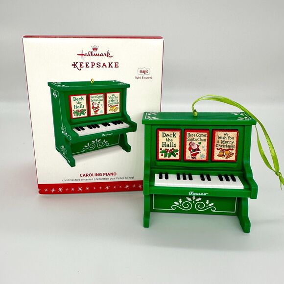 Hallmark Keepsake Caroling Piano Ornament 2016 Magic Light Sound - Picture 1 of 11